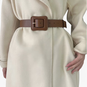 Belt : Riem Bruin - Brede Leren - De Onveranderlijke Charme van de Tijd in van Pantino