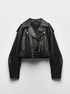 Jacket : Jack Heren Zwart - Giada - Kort Veganistisch Leren in Zwart van Pantino