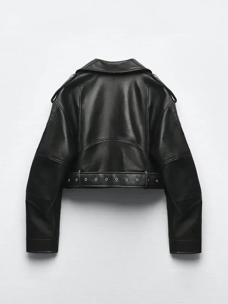 Jacket : Jack Heren Zwart - Giada - Kort Veganistisch Leren in van Pantino