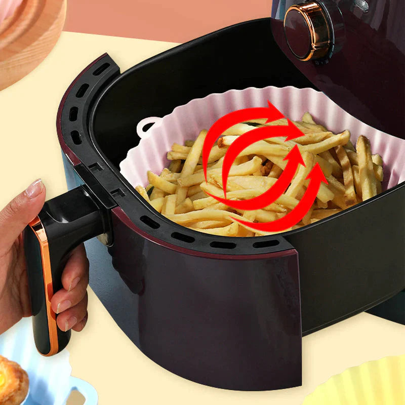 home & garden : Siliconen Airfryer Vorm Bruin - Herbruikbaar Vaatwasser Veilig - Siliconen in van Pantino