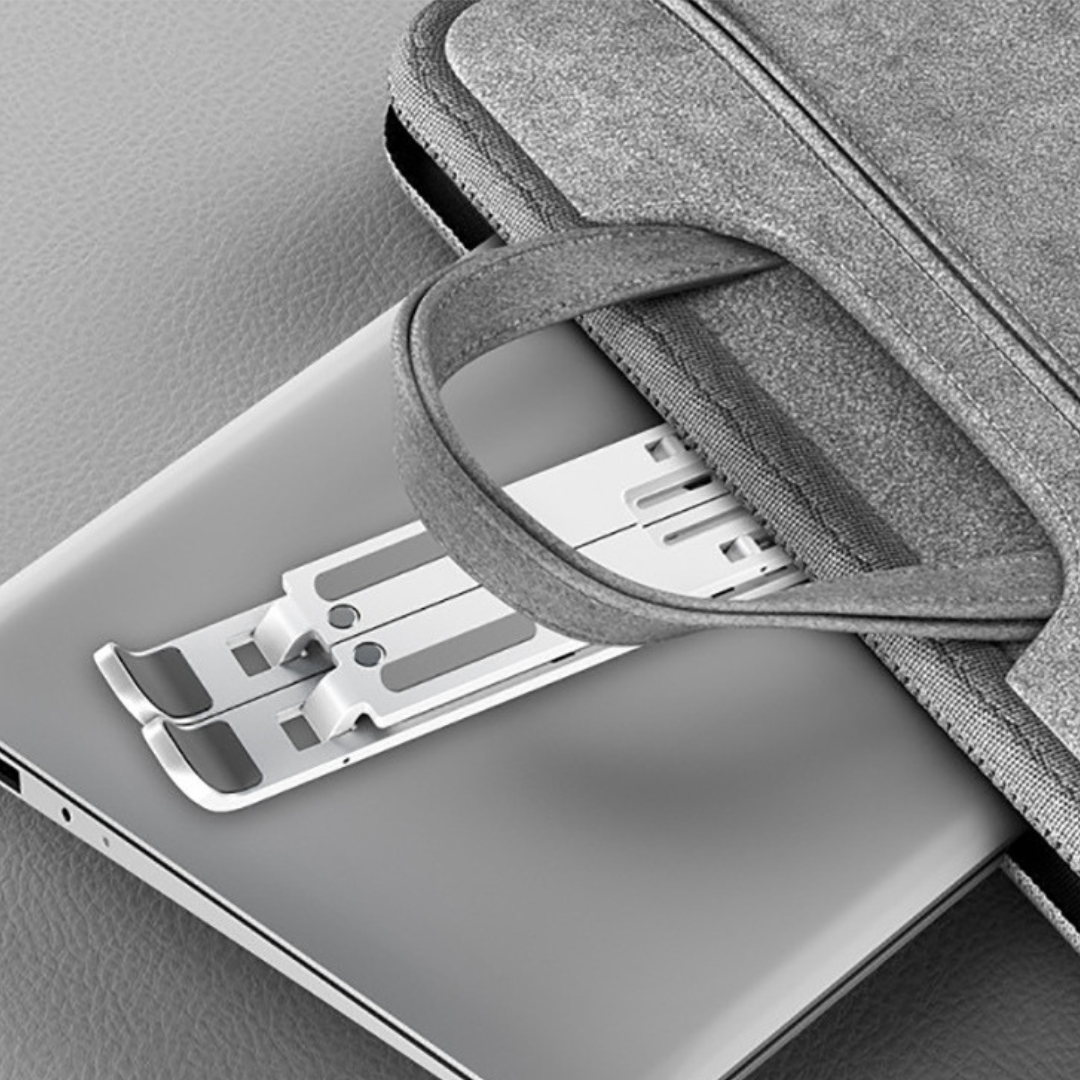 Laptop Stand : LaptopHolder - Laptop Houder voor Laptop Accessoires - Zilver in van Pantino
