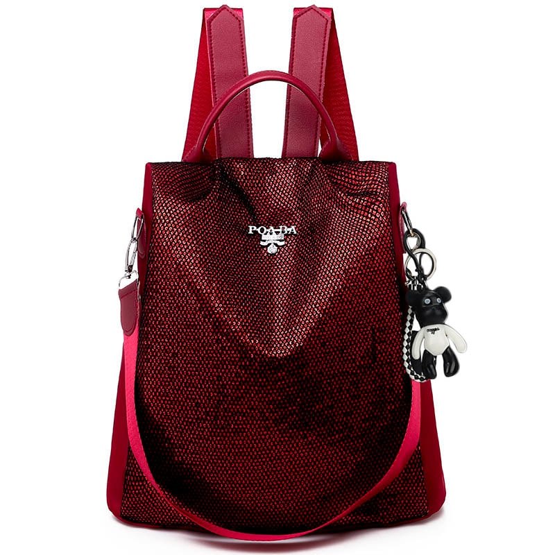 bags : Beveligde Rugzak - Sequin Zwart in van Pantino