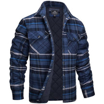 Jacket : Jas Heren Donkerblauw - Houthakkersjas in Donkerblauw van Pantino