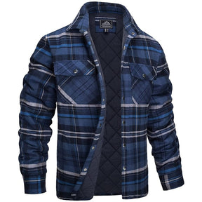 Jacket : Jas Heren Donkerblauw - Houthakkersjas in Donkerblauw van Pantino