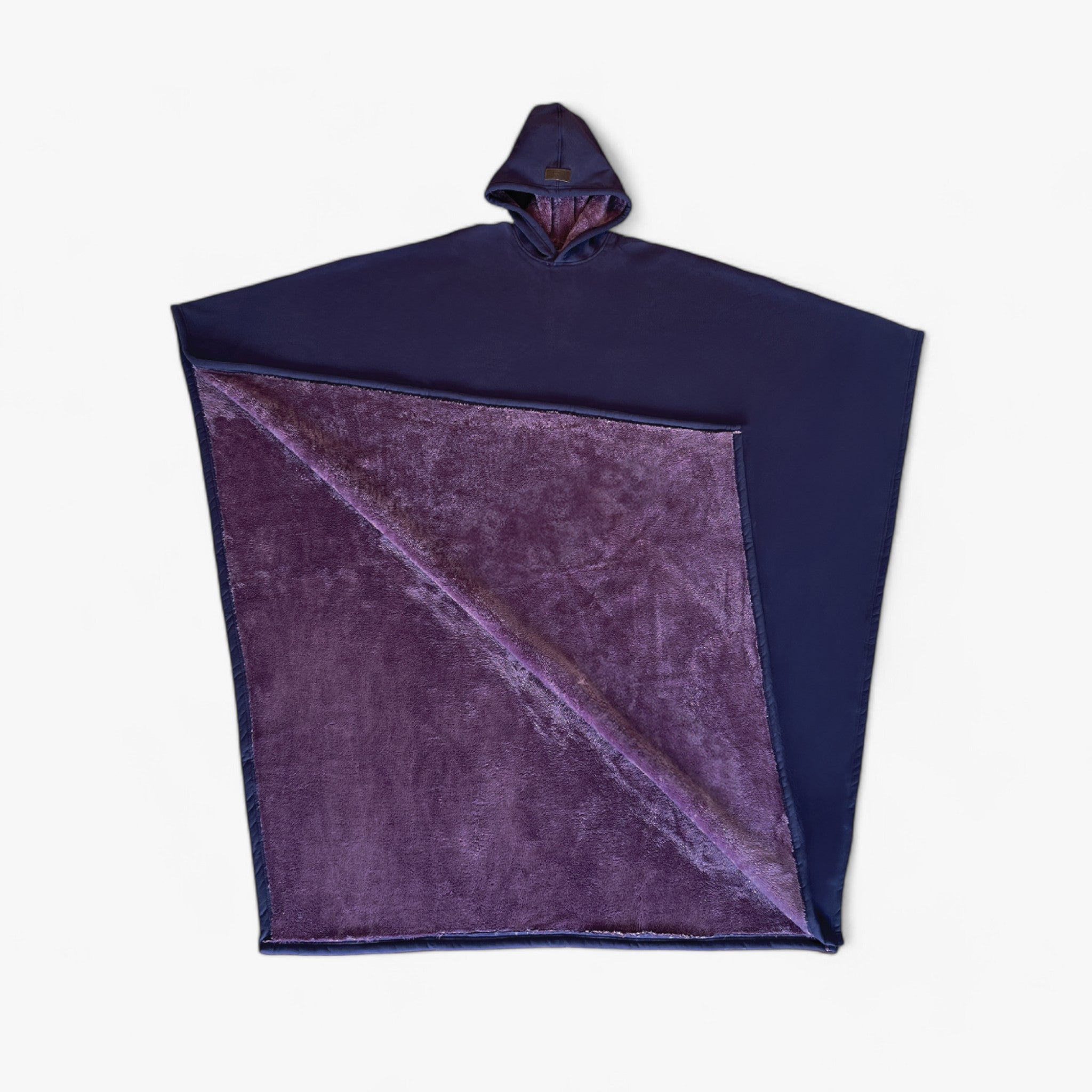 Poncho : Cap Unisex Rozenkwarts - Fleece Poncho met Capuchon - Ultiem Comfort en Stijl in Arcane van Pantino