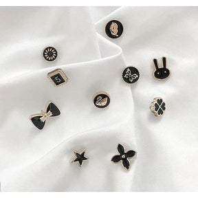 Button Protectors : Knoppen Bescherming (Set van 10 of 20) - Zwarte Zwaan in Zwarte Zwaan van Pantino