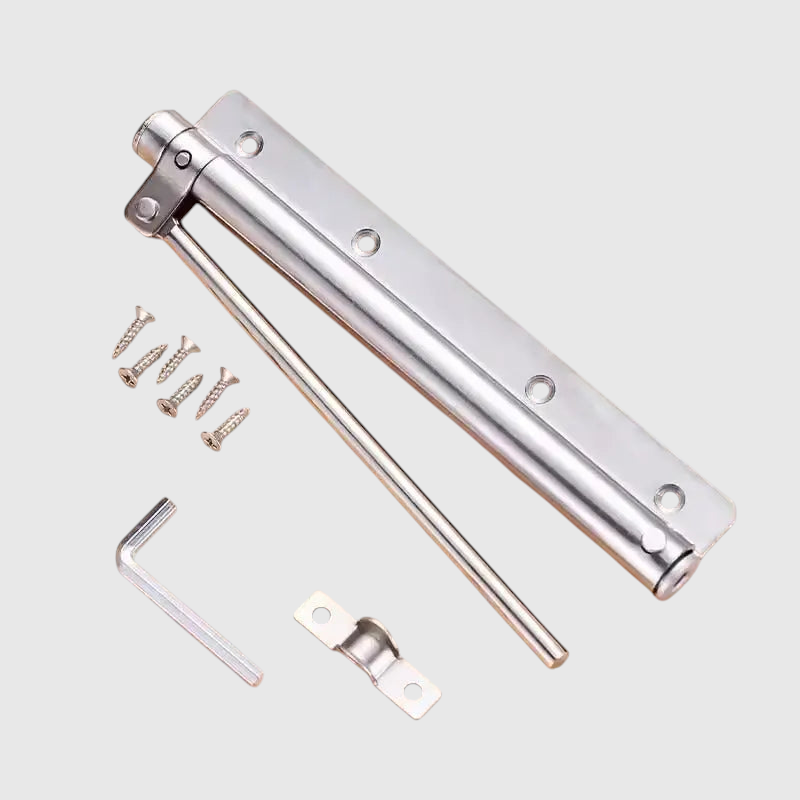 Home Improvement > Hardware > Door Hardware > Door Closers : Deursluiter voor Binnendeuren - Hydraulisch, Zilver-Zwart in Zilver van Thomler