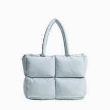bags : Schoudertas Bruin - S.f.y. - Puffer in Babyblauw van Pantino