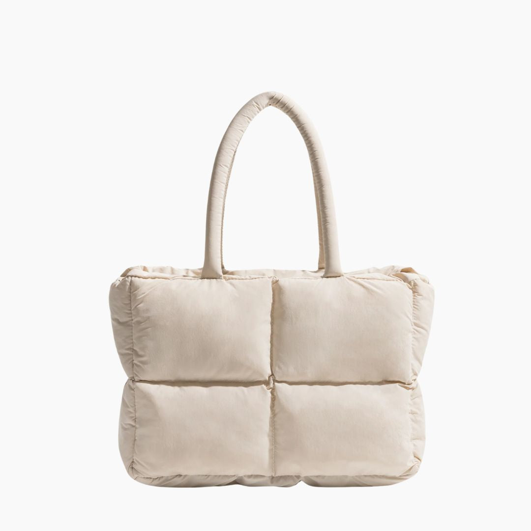 bags : Schoudertas Bruin - S.f.y. - Puffer in Crème Wit van Pantino