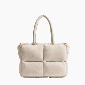bags : Schoudertas Bruin - S.f.y. - Puffer in Crème Wit van Pantino