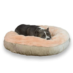 pets : Orthopedisch Donzige Grijze Hondenbed - Grijs in Tan van Pantino