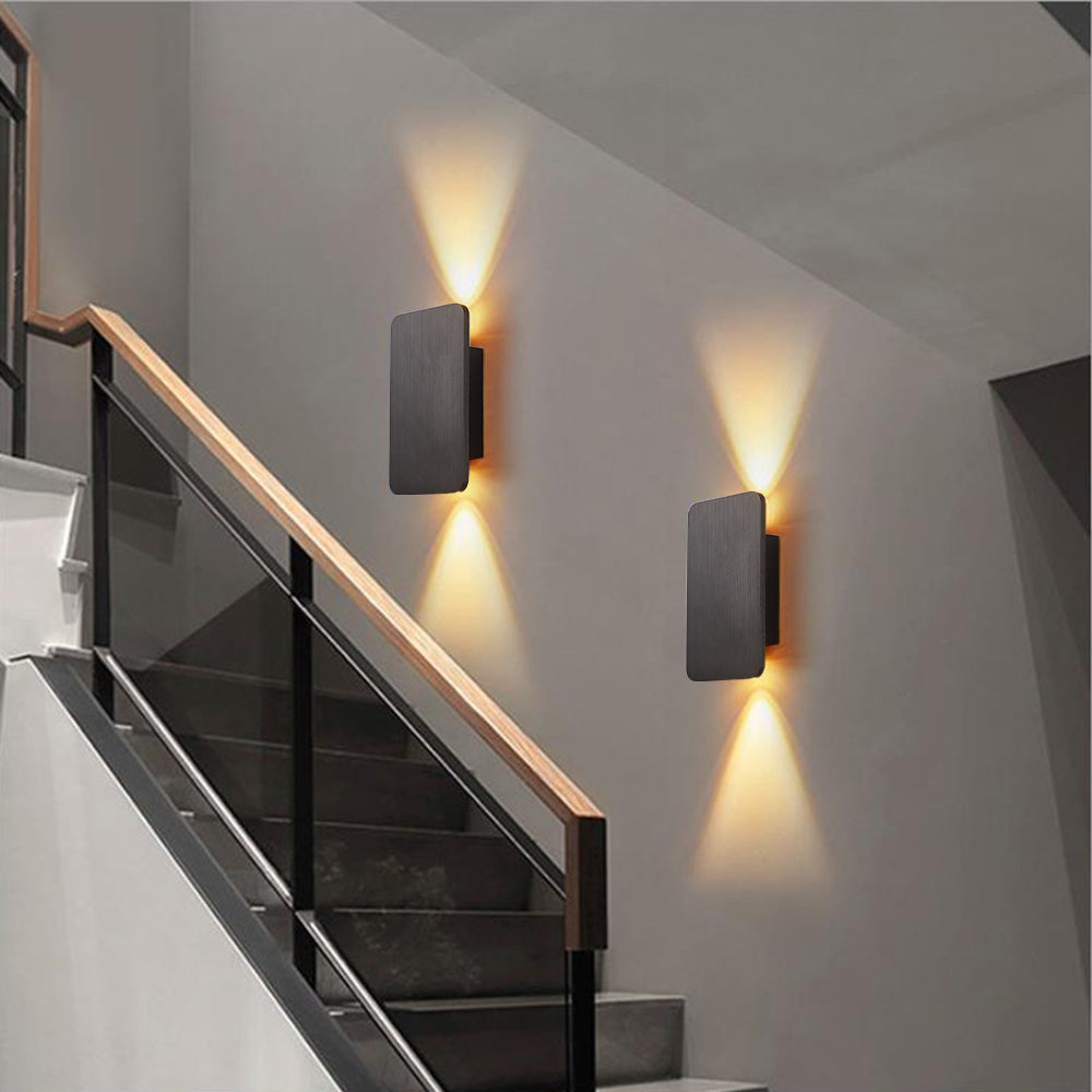 Binnen Rechthoekige LED Wandlamp - Modern Metalen Ontwerp