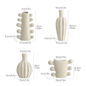 home & garden : Minimalistische Vaas - Scandinavisch Ongeglazuurd Keramiek - Keramiek in van Pantino