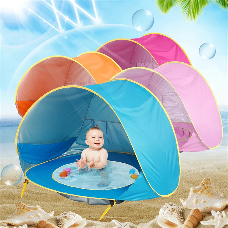 outdoor equipment : ZonSafe - Babystrandtent - Draagbare Schaduw en UV-Bescherming in van Pantino