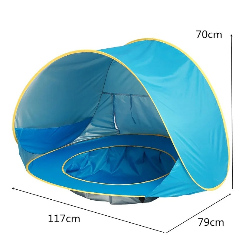 outdoor equipment : ZonSafe - Babystrandtent - Draagbare Schaduw en UV-Bescherming in van Pantino