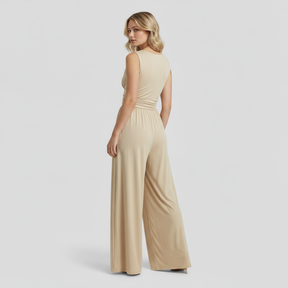 Women Set : Comfy Jumpsuit Dames met Top en Broek - Zwart in van Pantino