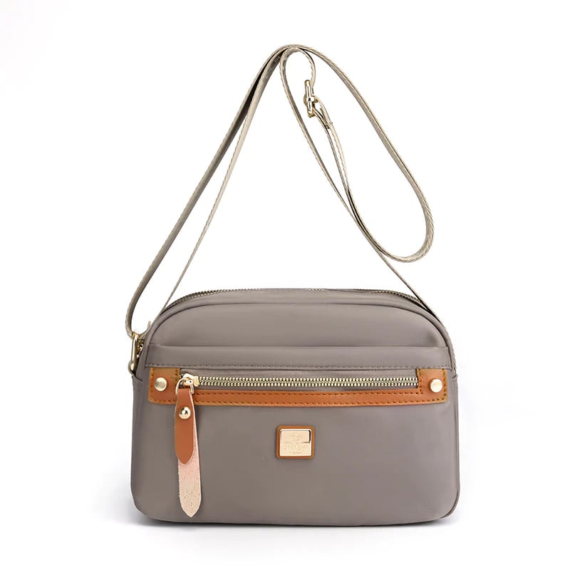 bags : Schoudertas Donkerrood - Slanke Effen Kleur Nylon in van Pantino