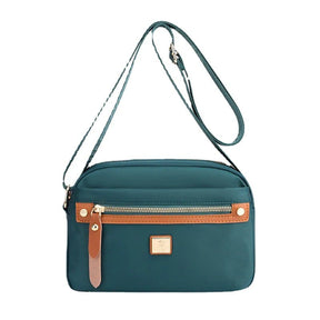 bags : Schoudertas Donkerrood - Slanke Effen Kleur Nylon in van Pantino