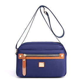 bags : Schoudertas Donkerrood - Slanke Effen Kleur Nylon in van Pantino