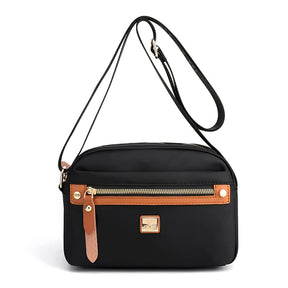 bags : Schoudertas Donkerrood - Slanke Effen Kleur Nylon in van Pantino