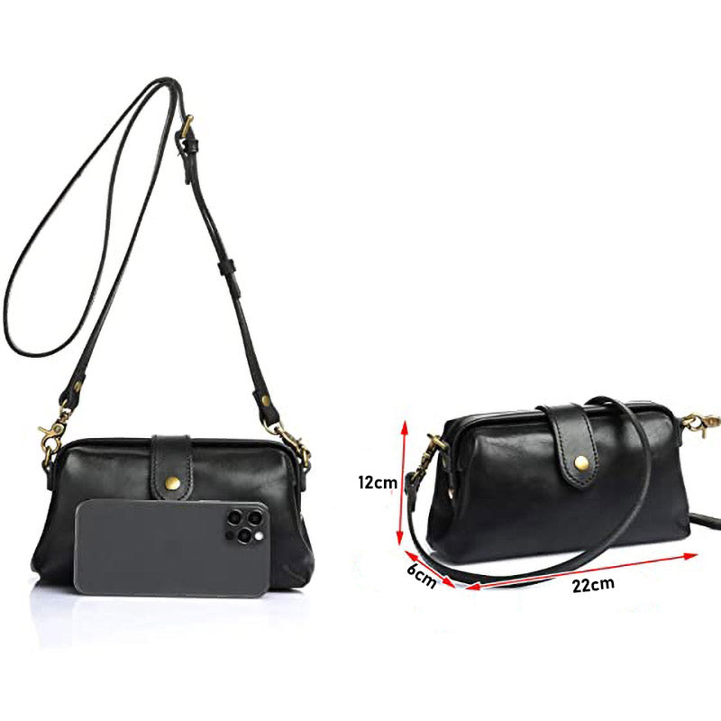 bags : Premium Leather Bag Dames Leer - Lichtbruin in van Pantino
