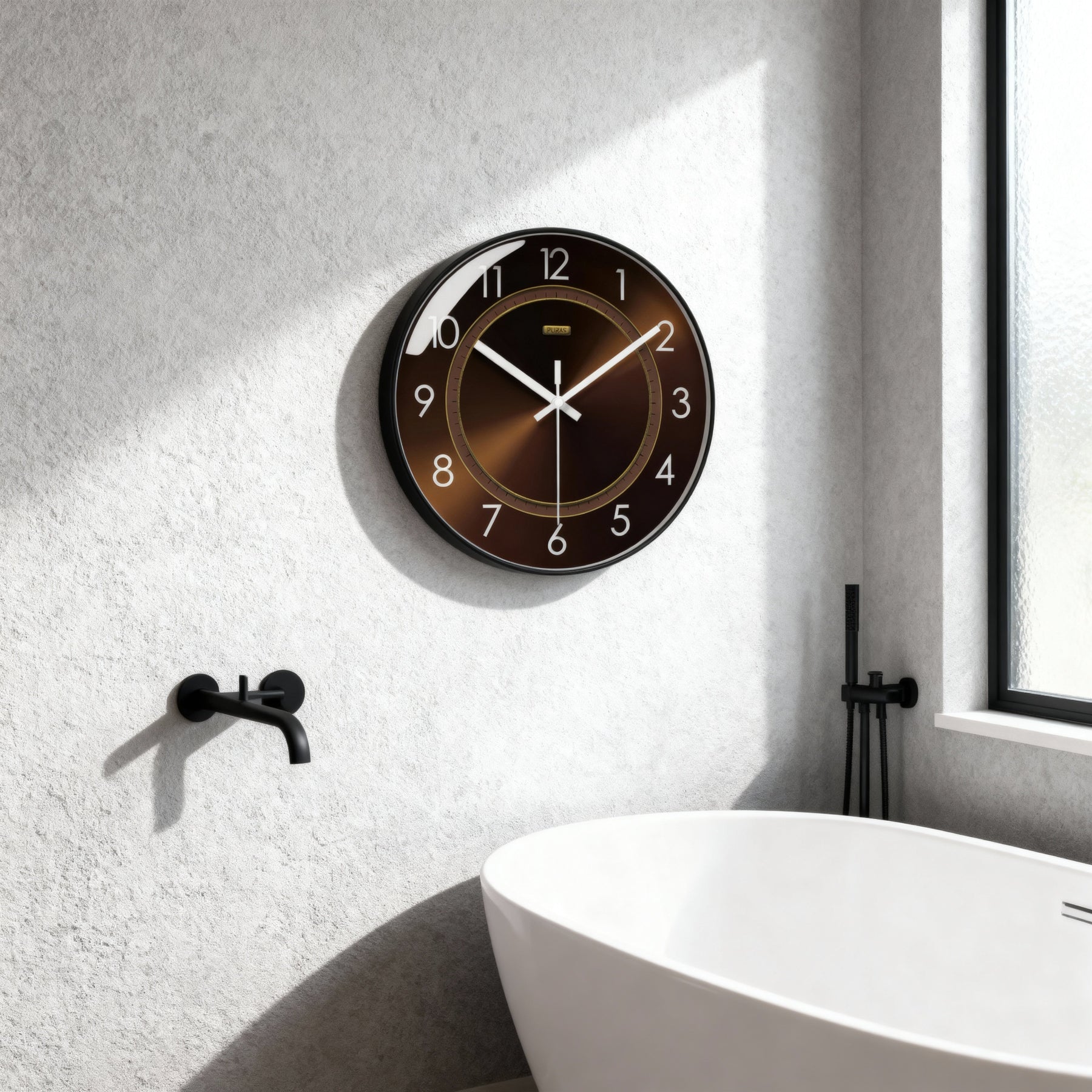 Horloges murales : Wandklok Design van Glas Woonkameraccessoire in van Pantinoshop