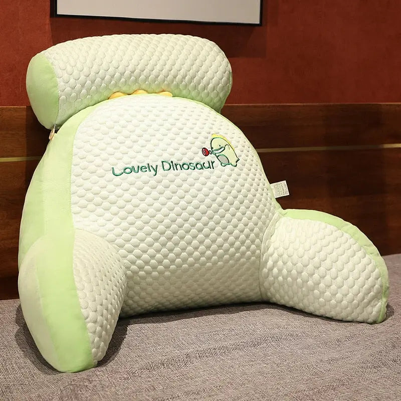 Home & Garden > Home Décor > Cushions & Pillows > Support Cushions > Backrest Pillows : Comfortabel Wigkussen voor Rug en Nek - Diverse Stijlen, Katoenen in Dinosaurus van Mivoza