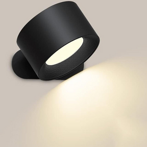 home & garden : 360° Draadloze Oplaadbare Wandlamp - Zwart in van Pantino