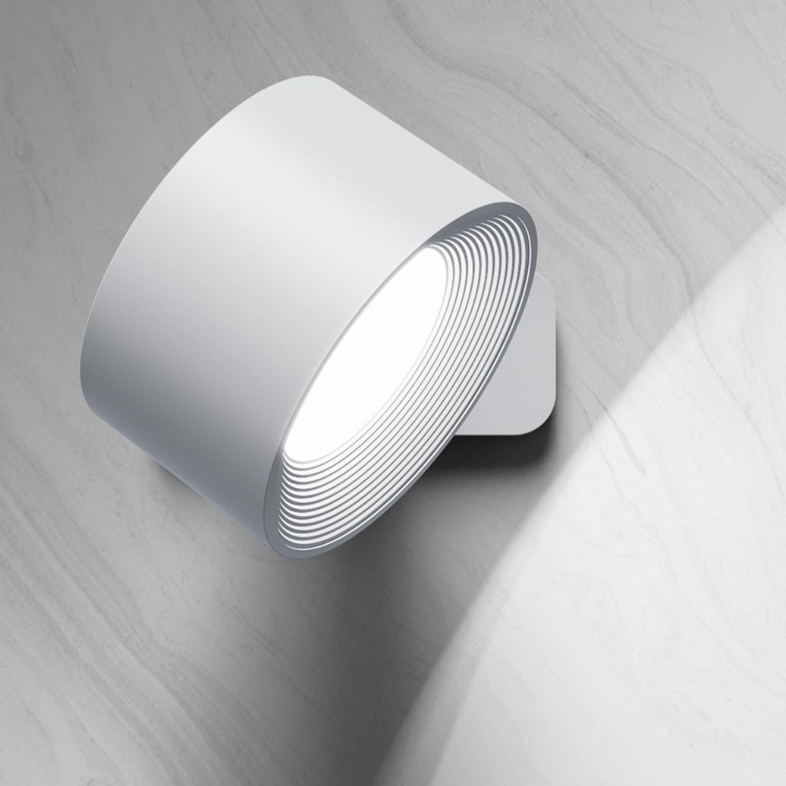 home & garden : 360° Draadloze Oplaadbare Wandlamp - Zwart in Wit van Pantino