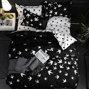 home & garden : Luxe Lakens Set Zwart - Zachte Slaapkamer Comfort - Microvezel in 1 EU van Pantino