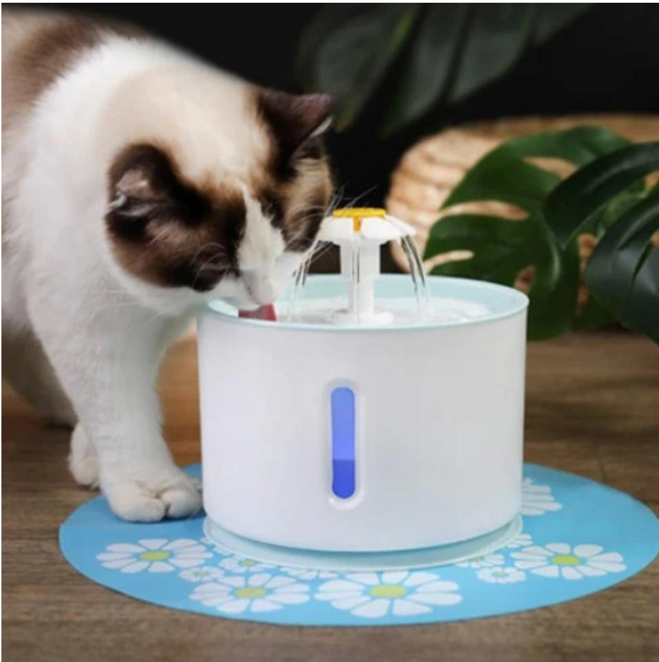pets : Automatische Drinkfontein voor Huisdieren - Kattendrinkbak Pro - Zilver in van Pantino