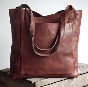 bags : Handgemaakte Leren Tas Donker Bruin - Tijdloos Vakmanschap - Echt Leer in Donker bruin van Pantino