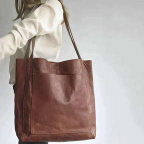 bags : Handgemaakte Leren Tas Donker Bruin - Tijdloos Vakmanschap - Echt Leer in van Pantino