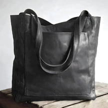 bags : Handgemaakte Leren Tas Donker Bruin - Tijdloos Vakmanschap - Echt Leer in Zwart van Pantino