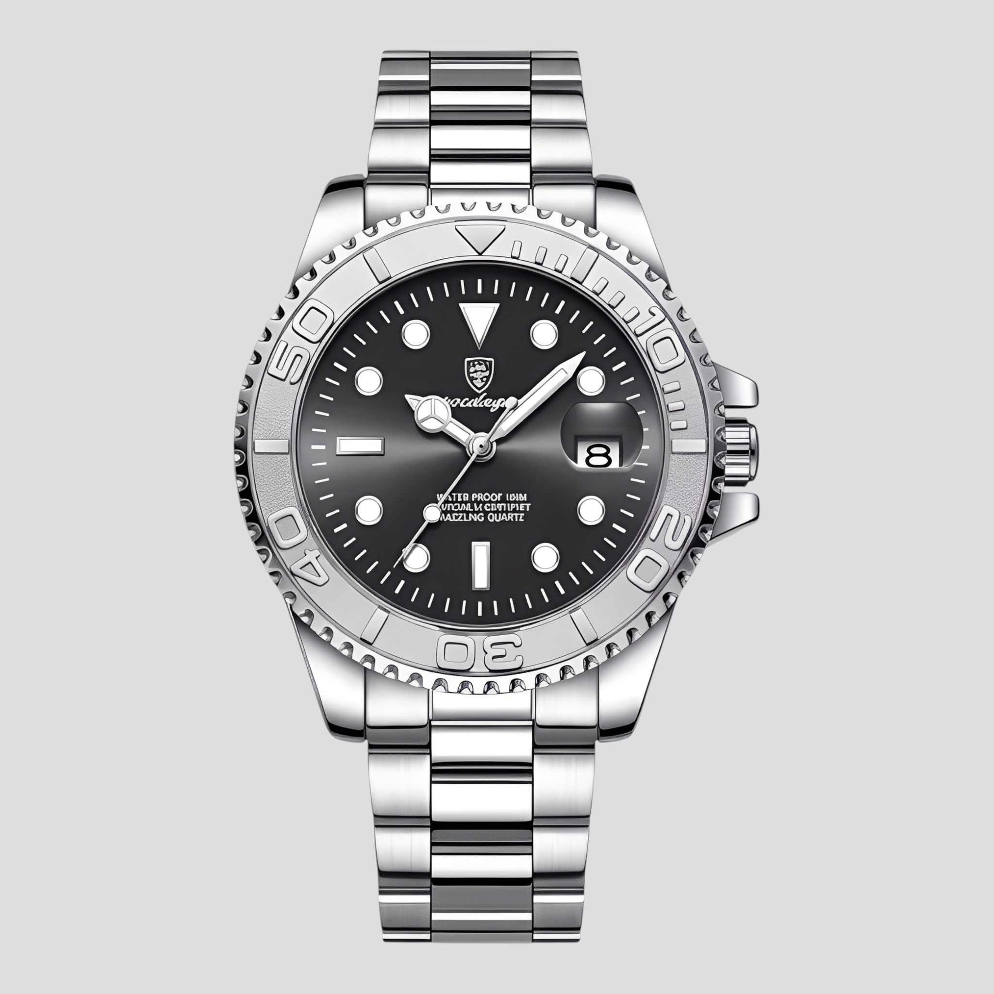 watches : Luxe Smartwatch met Amoled-display - Goud in Zwart van Pantino