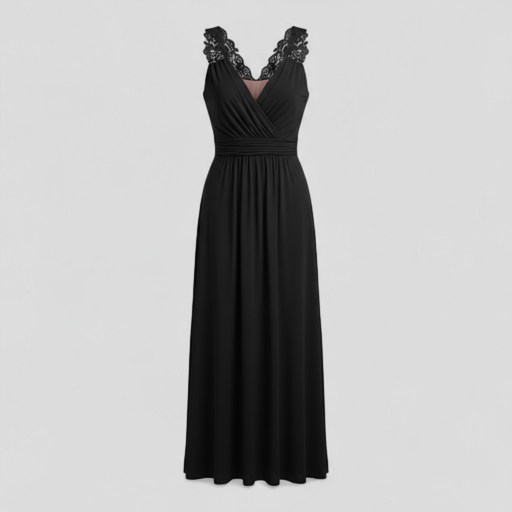Dress : Maxi Jurk Dames Rood - Elegante Lange Zomer in van Pantino