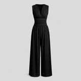 Combinaison Confortable Femme avec Top et Pantalon - Noir