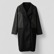 Clothes : Jas Dames Blauw - Elegante Lange in Zwart van Pantino