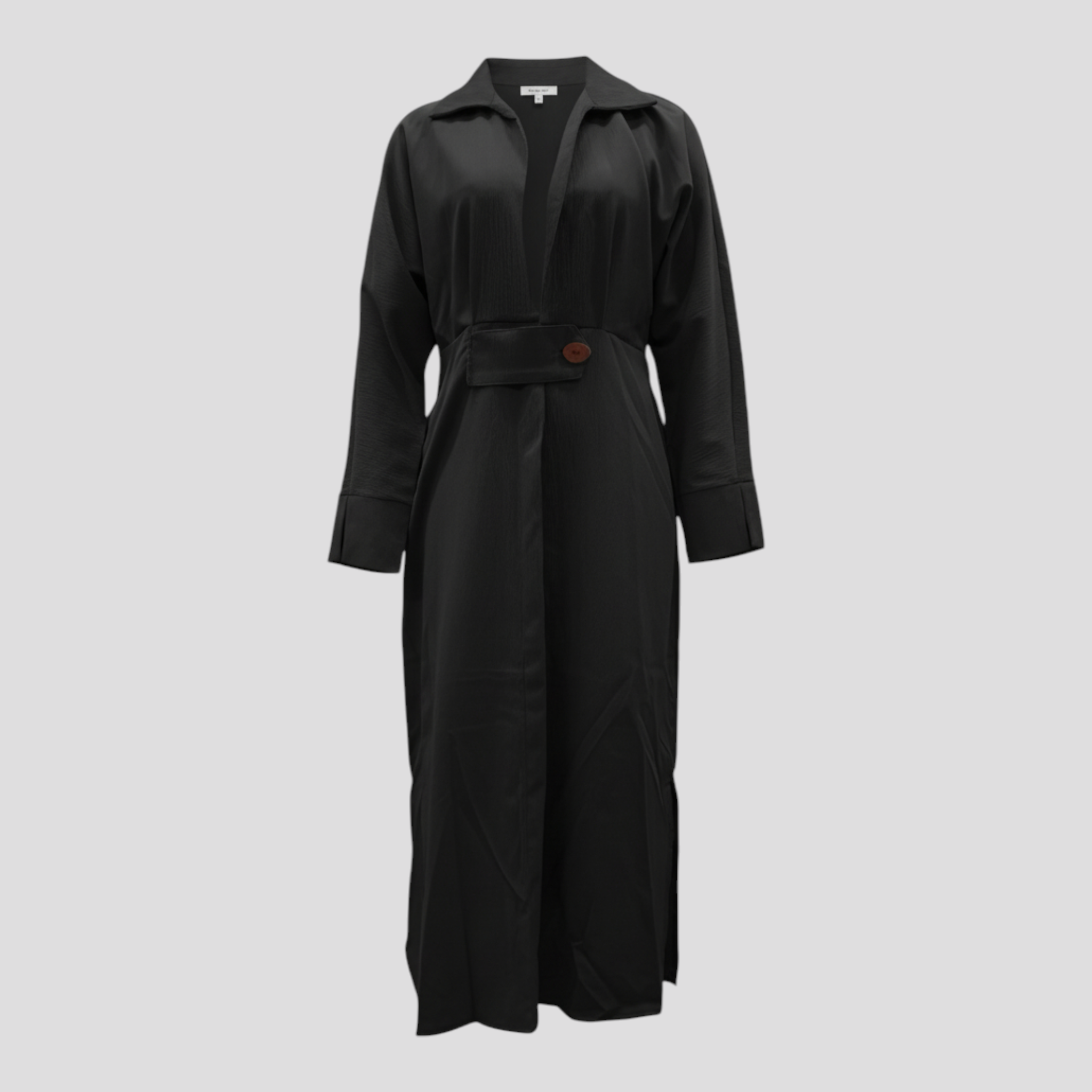 Women's Dress : Maxi Jurk Dames Zwart - Elegante Lange voor Zomer in Zwart van Pantino