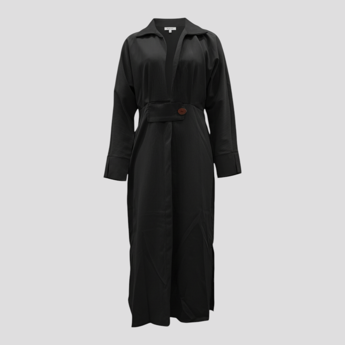 Women's Dress : Maxi Jurk Dames Zwart - Elegante Lange voor Zomer in Zwart van Pantino