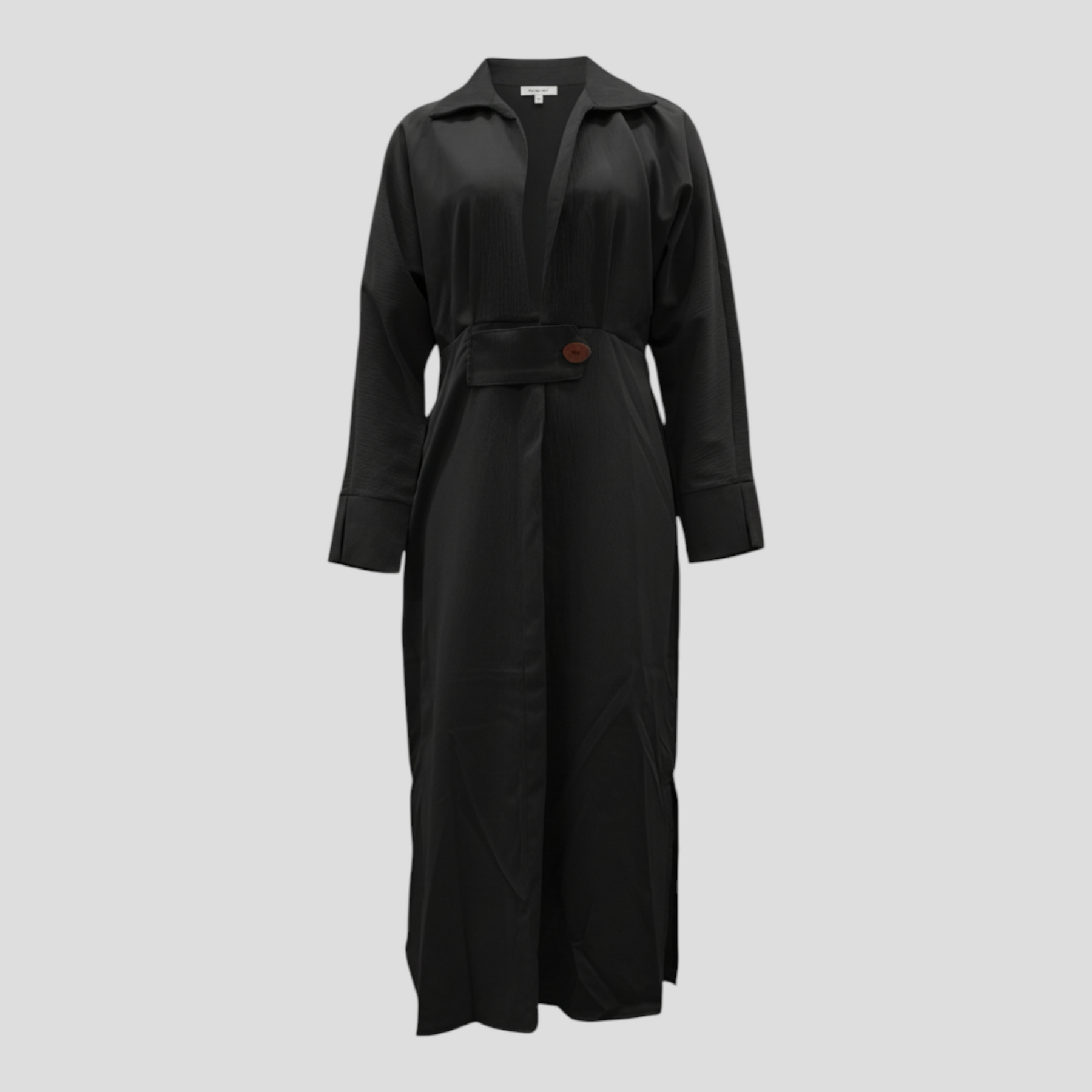 Women's Dress : Maxi Jurk Dames Zwart - Elegante Lange voor Zomer in Zwart van Pantino