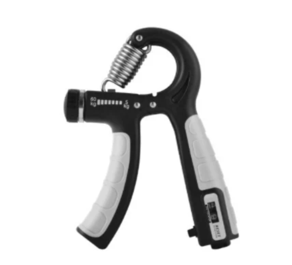 Hand Grip Strengthener : Pols en Onderarm Kracht Training - Metaal in Zwart + grijs van Pantino
