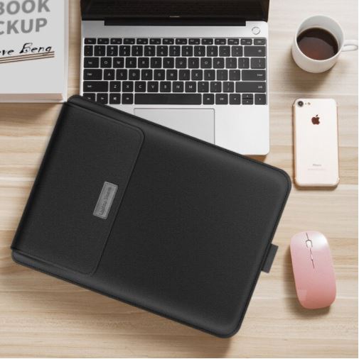 Laptop Sleeve : Laptop Sleeve Stand - Zwart in Zwart van Pantino