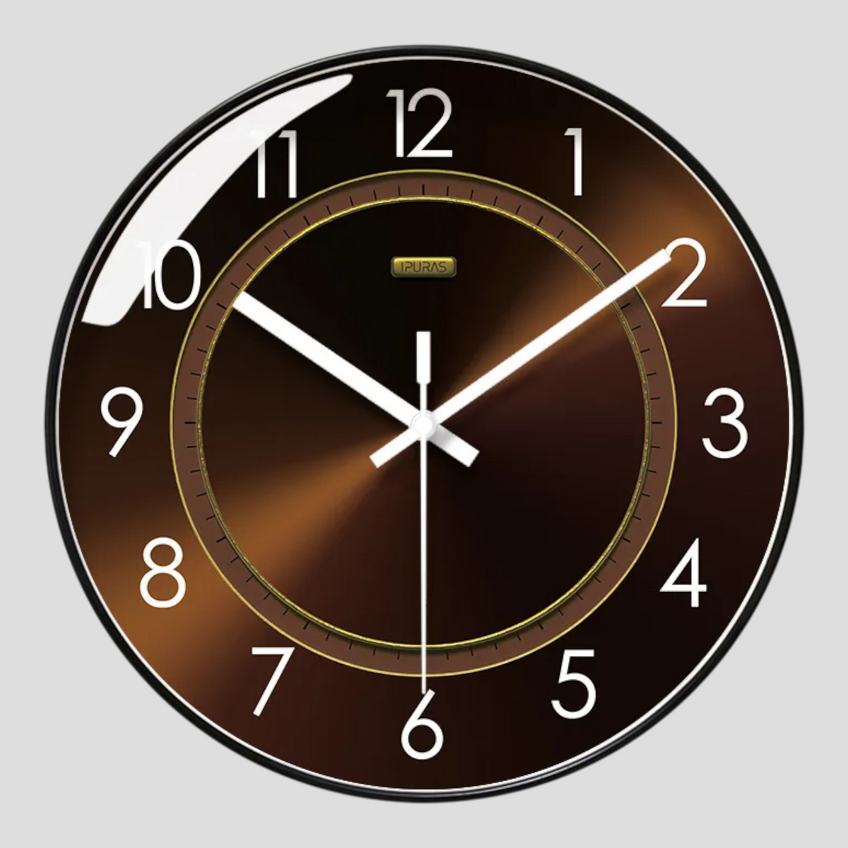Horloges murales : Wandklok Design van Glas Woonkameraccessoire in Zwart van Pantinoshop
