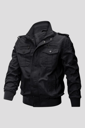 Fleece Jacket : Heren Fleecejack met Windbescherming - Zwart in Zwart van Pantinoshop