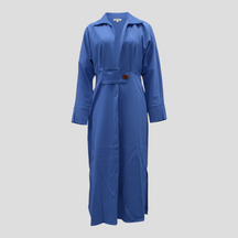 Women's Dress : Maxi Jurk Dames Zwart - Elegante Lange voor Zomer in Blauw van Pantino