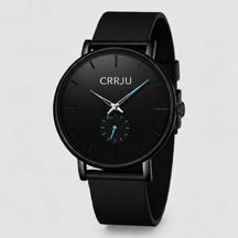 watches : Horloge Zwart Blauw - Waterdicht Luxe Quartz in Zwart Blauw van Pantino