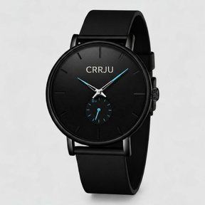 watches : Horloge Zwart Blauw - Waterdicht Luxe Quartz in Zwart Blauw van Pantino