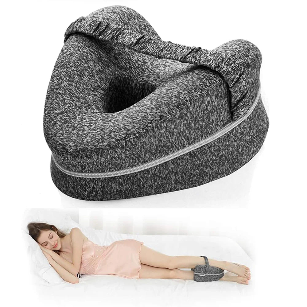 home & garden : Ergonomisch Beenkussen Grijs - Comfort Haven Kniepijn - Memory Foam in van Pantino