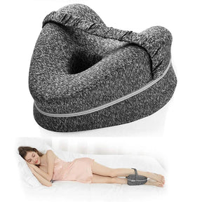 home & garden : Ergonomisch Beenkussen Grijs - Comfort Haven Kniepijn - Memory Foam in van Pantino